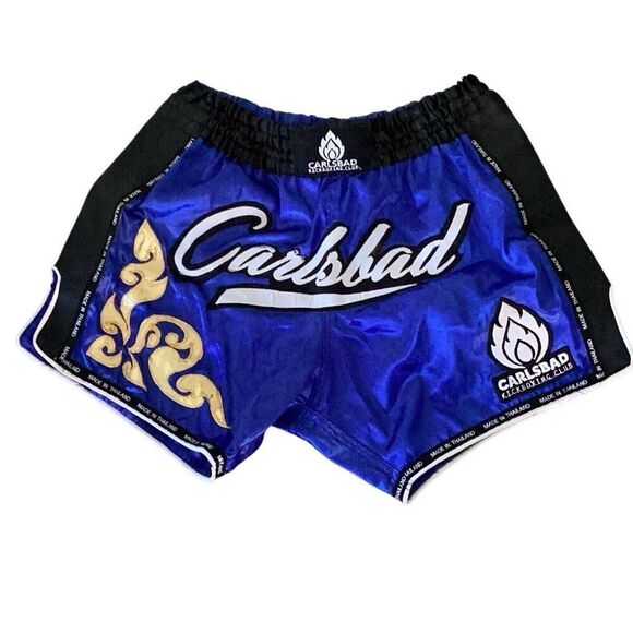 Authentic Carlsbad Kickboxing Club Muay Thai Shorts Men’s Large Satin MMA - Picture 1 of 6